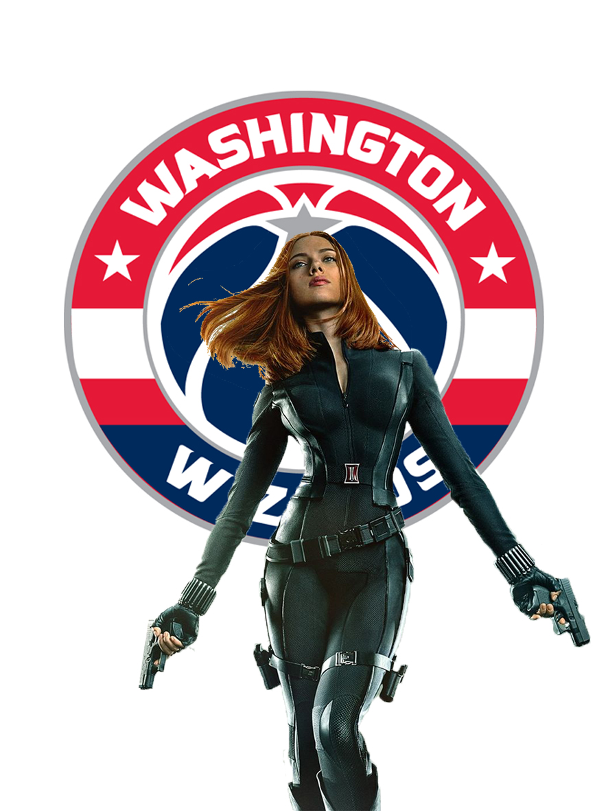 Washington Wizards Black Widow Logo iron on paper